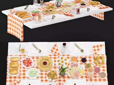 Table Setting 12 3D model