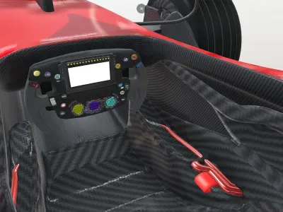 Formula 1 Concept Low-poly 3D model