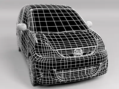 DAIHATSU COURE LOWPOLY Low-poly 3D model