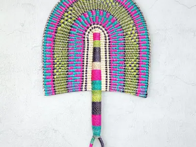 African Handwoven Fan 10 3D model