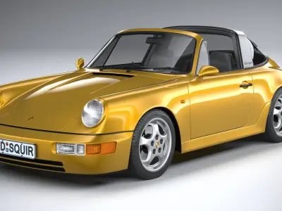 Porsche 911 964 Targa 1993 3D model