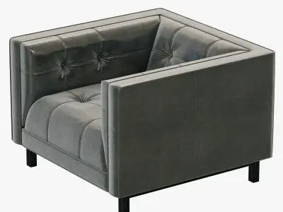 Restoration Hardware Madison Leather Chair 3D model