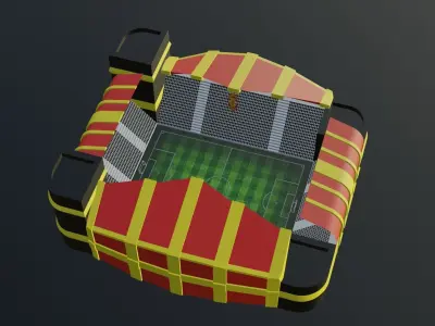 Football Stadium - Manchester United Low-poly 3D model