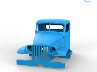 GMC CCKW 352 Cabin 3D print model