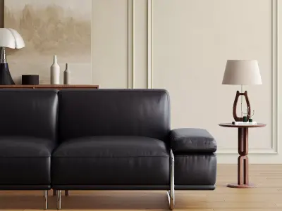 Parisian interior scene 3D model