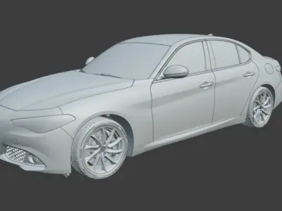 Alfa Romeo Giulia Super 3D model