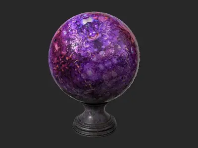 Fortune teller Crystal Ball Low-poly 3D model