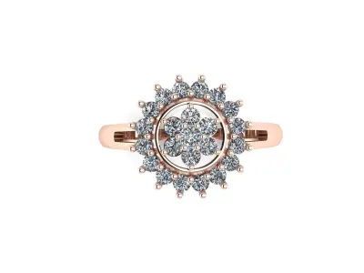 Jewelry Diamond Ring 3D print model
