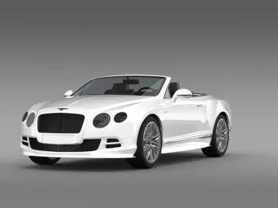 Bentley Continental GT Speed Convertible 2014 3D model