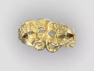 R 163 two masks 3D print model