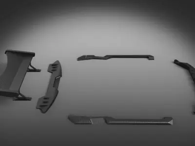 spoiler bodykit car 3D model