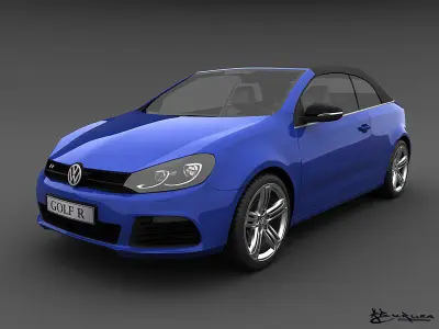 Volkswagen Golf R Cabriolet 2014 3D model