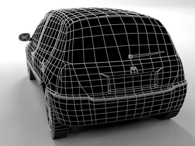 RENAULT CLIO 1999 LOWPOLY Low-poly 3D model