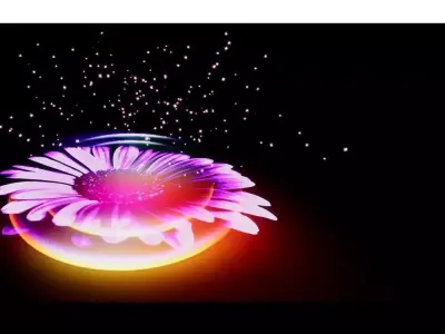 UE 5 VFX SCI FI flower Niagara system animation 3D model