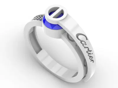 Jewelry Diamond Ring Model RG09 Free 3D print model