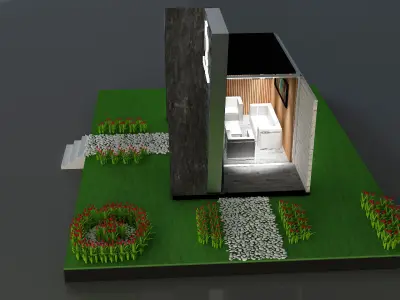  Show Room Store Exhibition a670 H 3D model