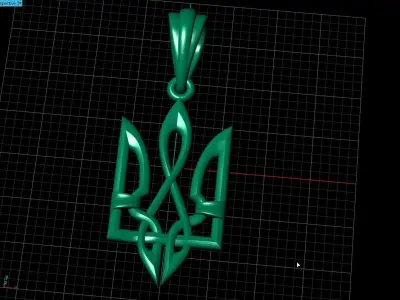 Ukrainian Trident 3D print model