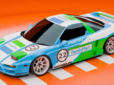 Honda NSX with custom Livery 3D model
