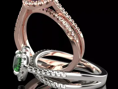 Modern Ring 3D print model