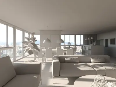 Modern Living 3D model