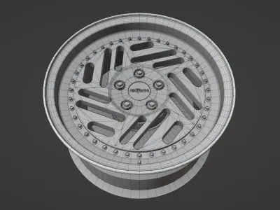 IDK - 3 Piece Wheels - Game Ready Low-poly 3D model