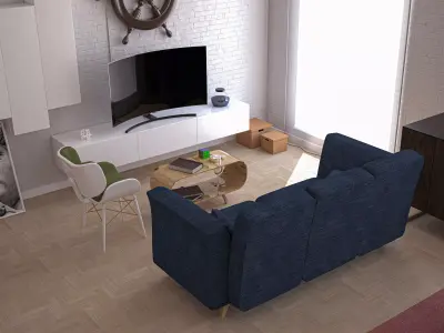 Living Room 3D model