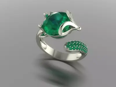 ring fox 3D print model