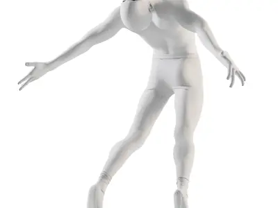 Balerina Man Mannequin 3D model