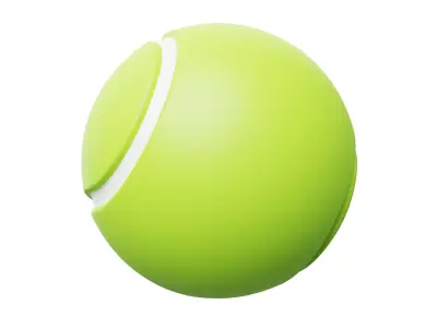 Tennis Ball 3D model 10