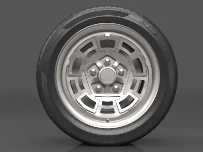 Realistic Wheel Tire 6 3D model