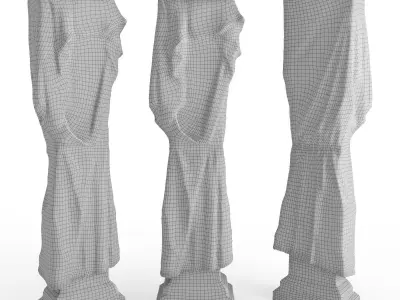 Minimal torso pedestal 3D model