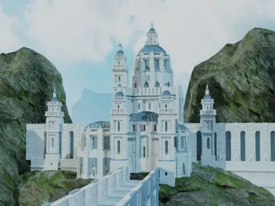 Fantasy castle  3D model