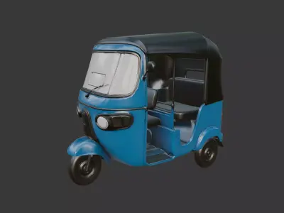 Tuk Tuk Bajaj 3D Scan for print 3D model