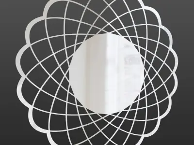 Luxury Decorative Mirror Wall Free 3D model