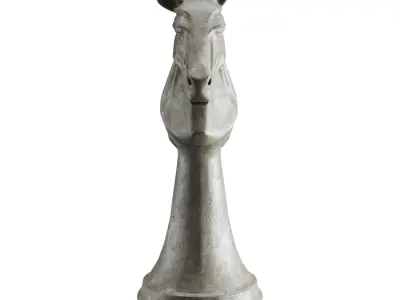 Horse chess Low-poly 3D model