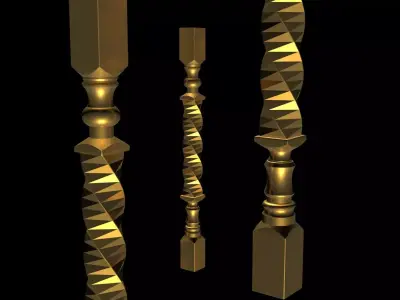 Columns Legs Tables Chairs CNC Wood Furniture 1008 3D print model