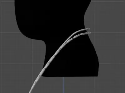 Three-Dimensional Elegance at your fingertips cuban chain Low-poly 3D model