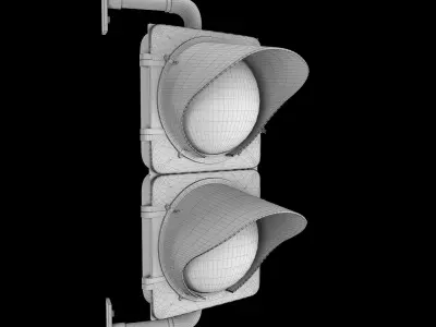 Traffic Light For Pedestrian 3D model