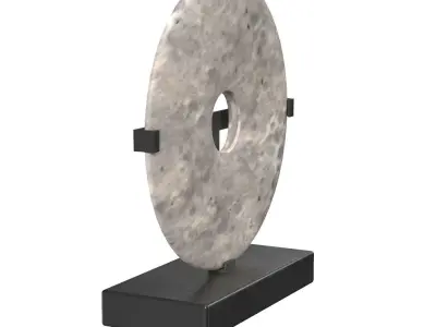 Round Sculpture Artwork PBR 3D model