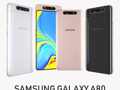 Samsung Galaxy A80 Full Colors 3D model