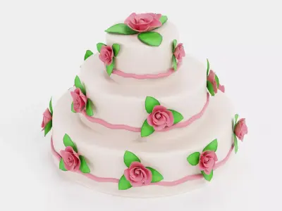 -Cake V6-Wedding- 3D model