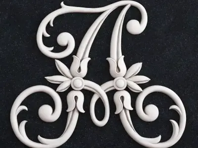Jewelry Letter A 3D print model