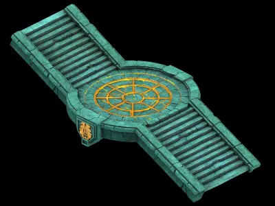 Game Underground Palace - Palace Passage 01 3D model