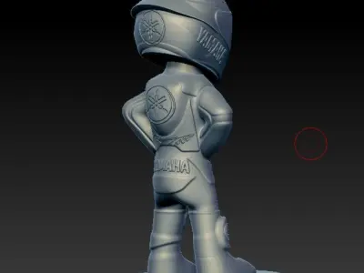 YAMAHA MOTORCYCLIST 3D print model
