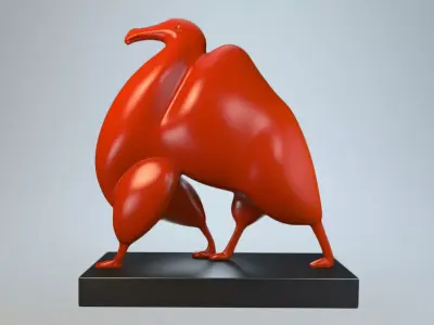 Sculpture Ship of the Desert P 3D print model