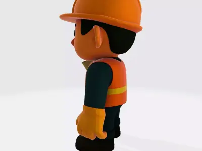 Construction Worker for 3D Printing 3D print model