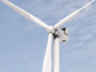 Wind Turbine Pack Low-poly 3D model