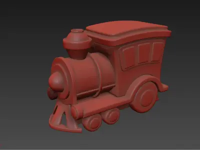 Toy Train 3D model 3D model