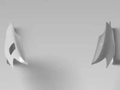 S2000 AP2 Rear Quarter Panel Surfaces 3D Laser-Scanned 3D model