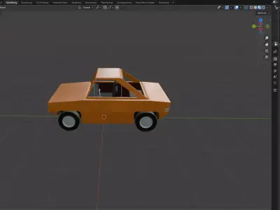 Low Poly 69 Charger 3D model